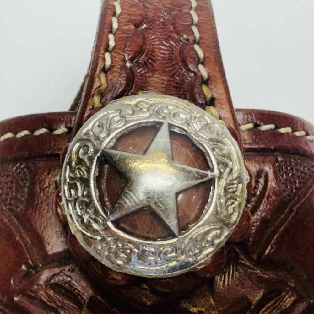 Vintage Flip Phone Leather and Jeweled Cell Phone Holster Southwest Western - Picture 2 of 10